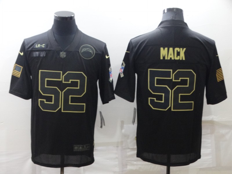 Men's Los Angeles Chargers Khalil Mack #52 Black Jersey